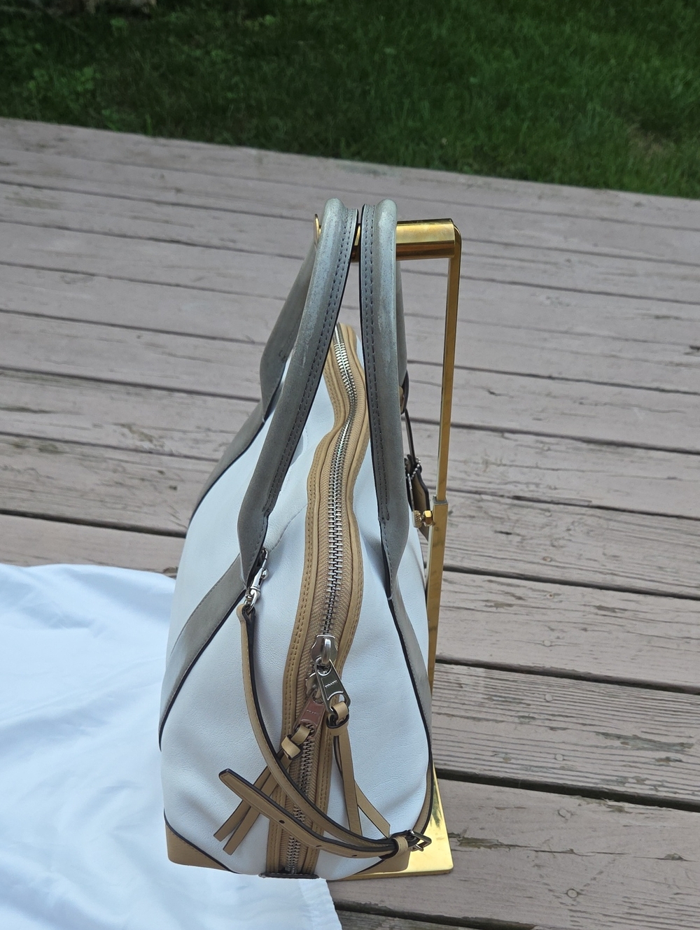 Coach Bleeker Preston 30485 Leather Colorblock Satchel 2013 $498 Retail EUC - Picture 5 of 17